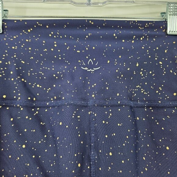 Beyond Yoga High Waisted Alloy Ombre Midi Legging Navy & Gold Women's Size S - Picture 5 of 14